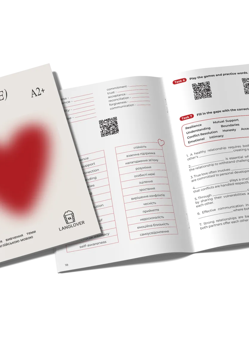 Speak Love Fluently (A2+). Воркбук для вивчення теми стосунків англійською мовою — Фото 3
