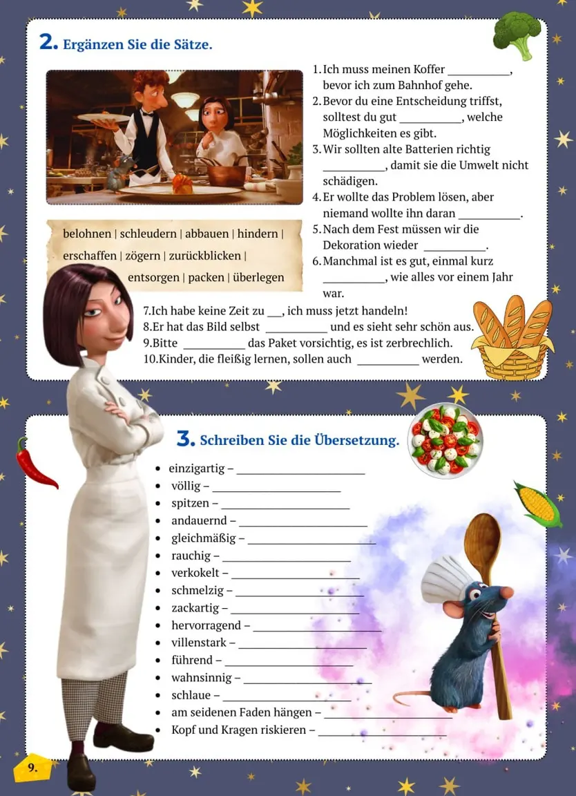 Воркбук для вивчення німецької мови за серіалом Ratatouille A2-B1 — Фото 3