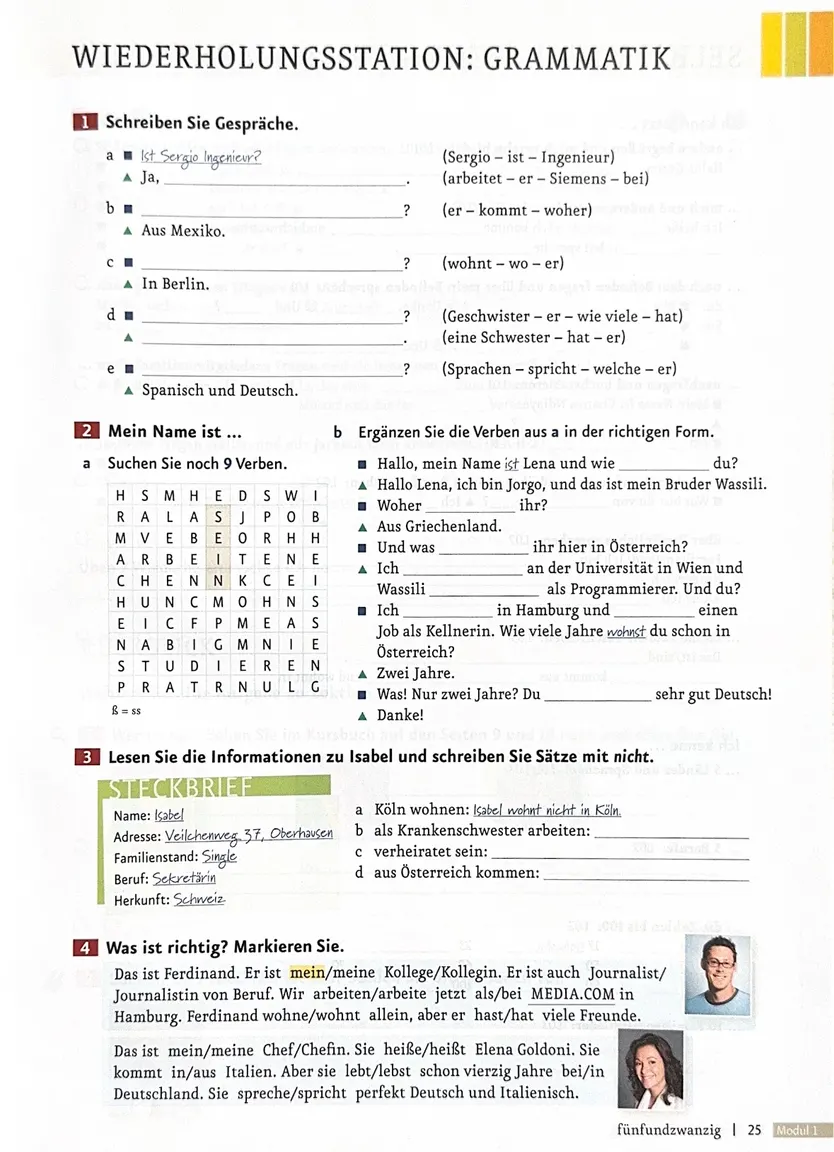 Робочий зошит Menschen A1.1: Arbeitsbuch mit Audio-CD — Фото 5