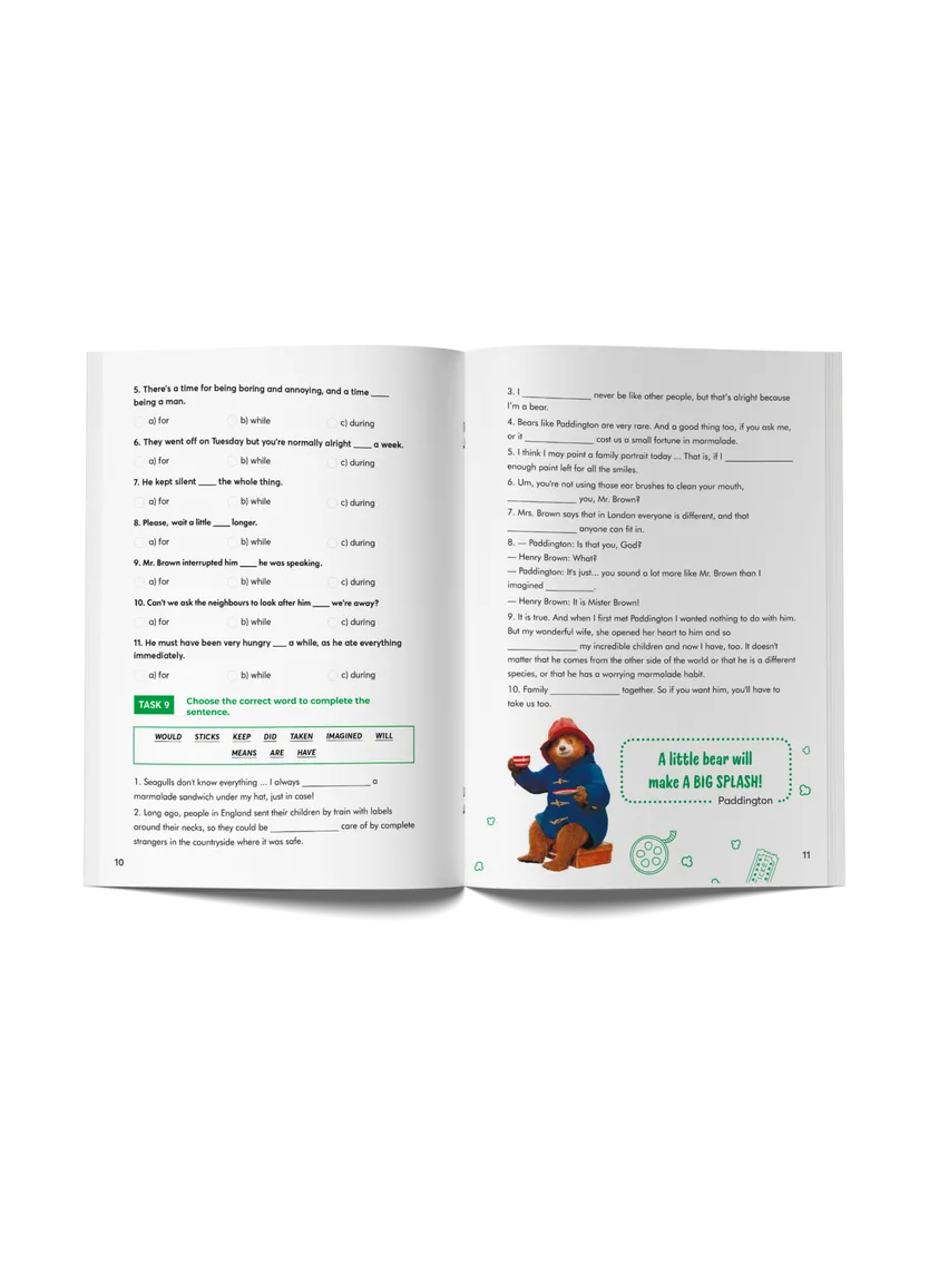 Paddington (B1). Воркбук для вивчення англійської мови за мультфільмом — Photo 3