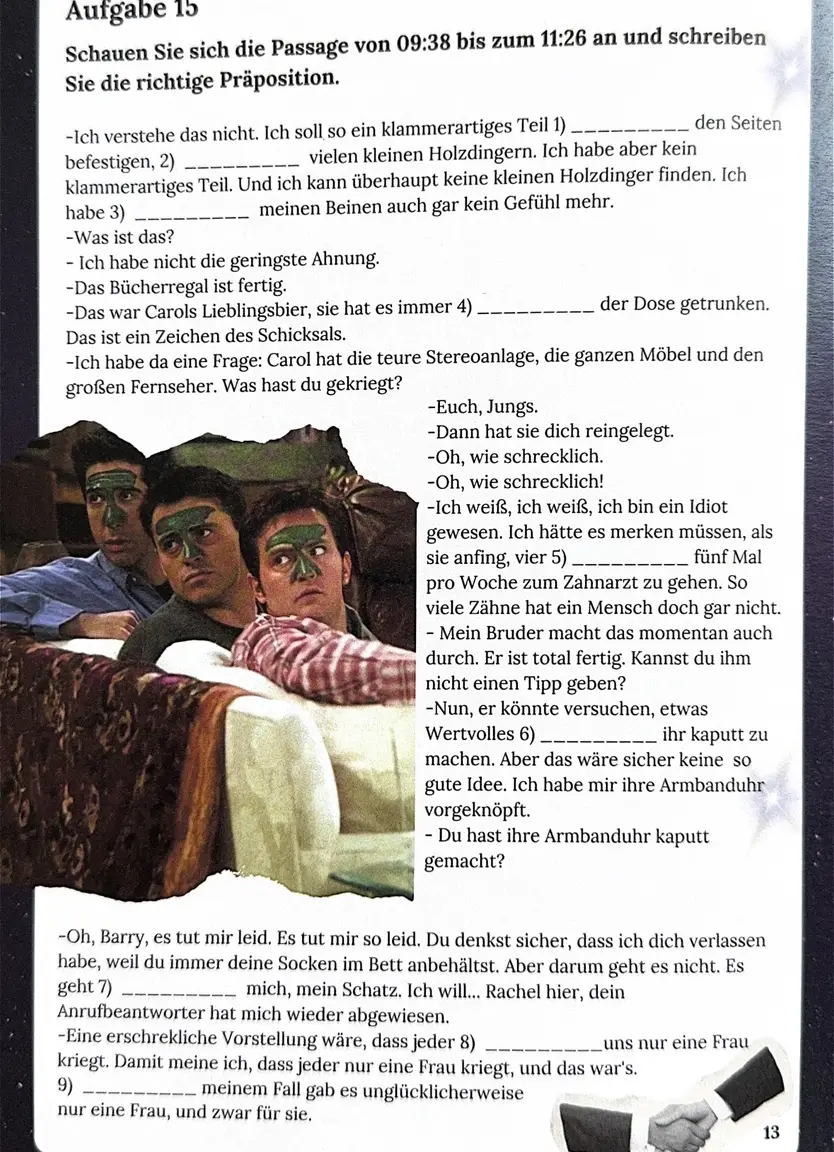 Воркбук для вивчення німецької мови за серіалом Friends B1 — Фото 4