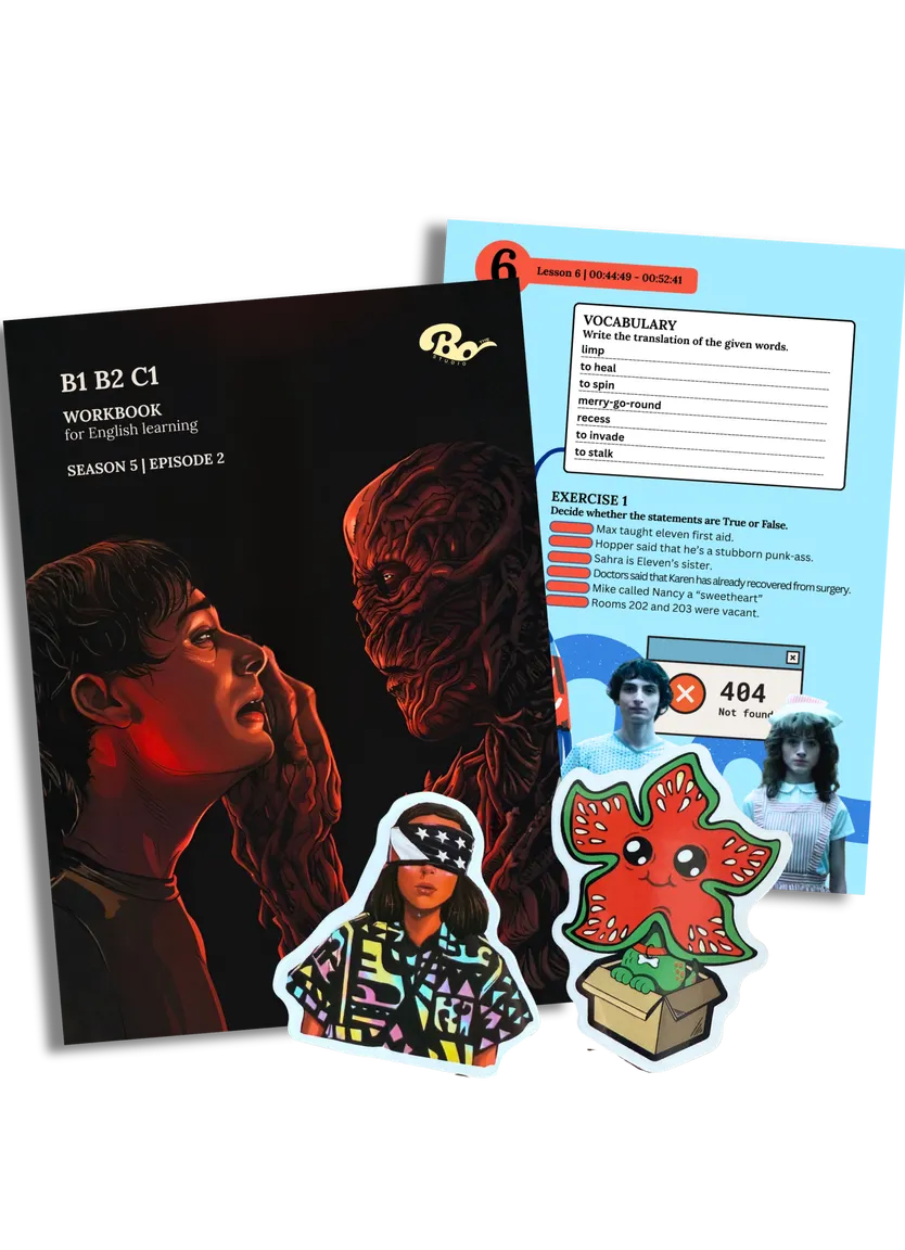 Воркбук для вивчення англійської мови за епізодом серіалу Stranger Things 2 (B1-C1) — Photo 2