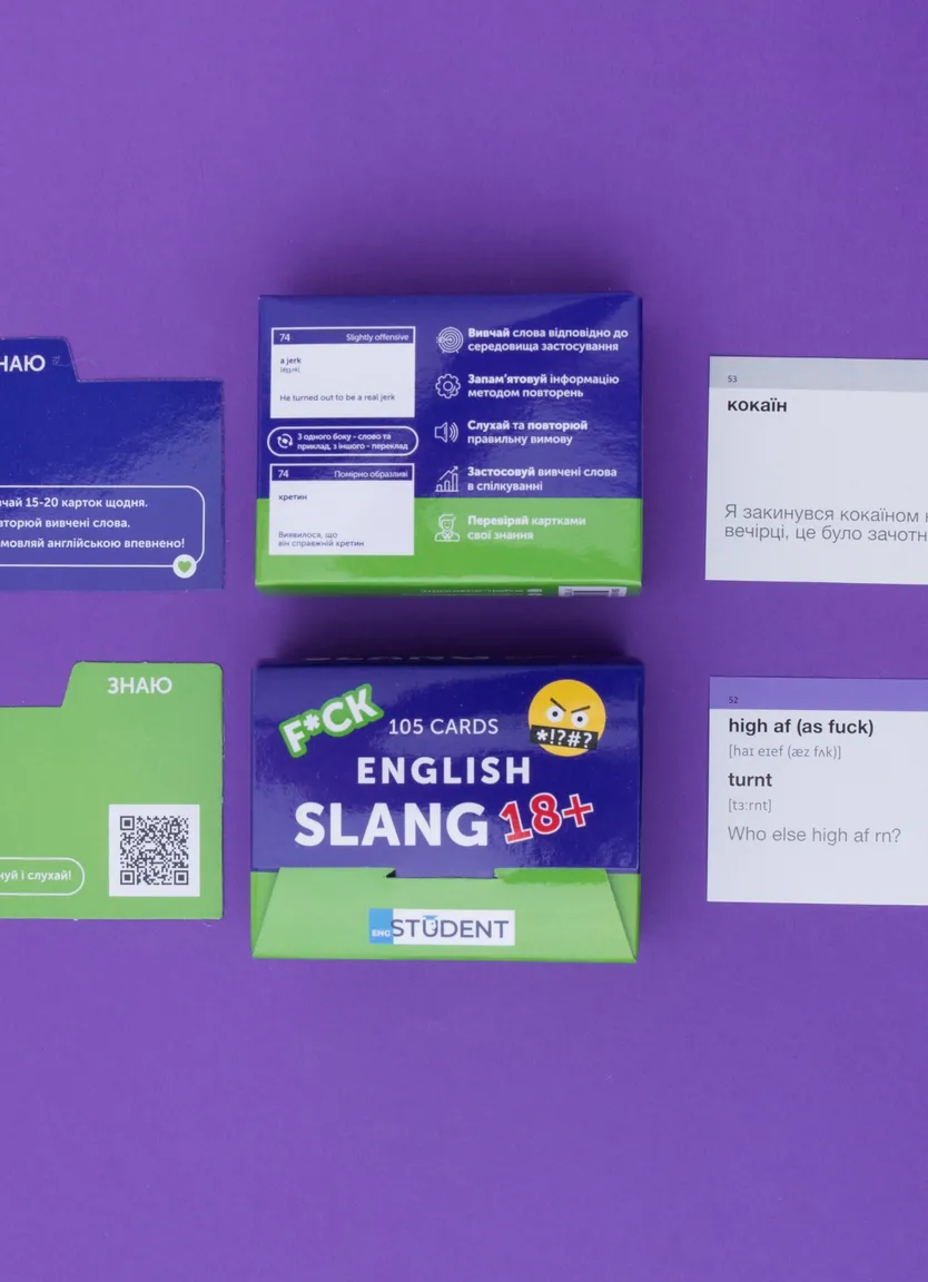 Картки English Slang 18+ (105 карток) — Фото 4