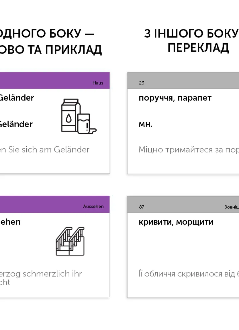 Картки німецьких слів - Високий рівень С1-С2 (500 карток) — Фото 3