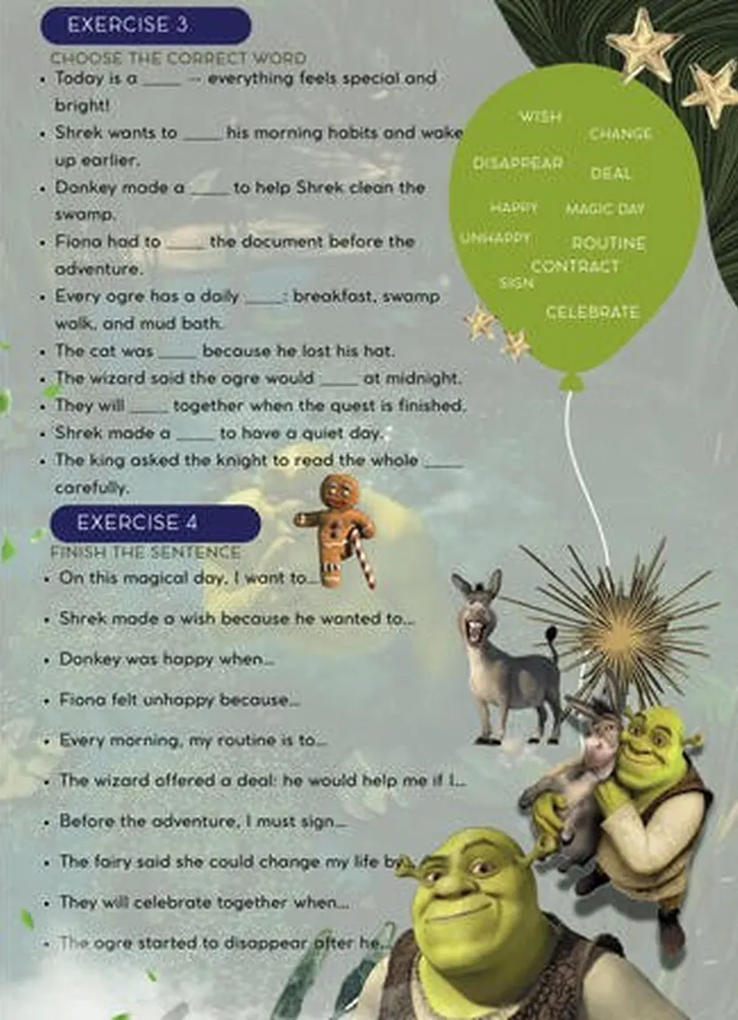 Воркбук для вивчення англійської мови - Shrek (A2) — Photo 3